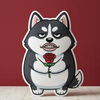 ราคา หมอนไดคัท พิมพ์2ด้าน ตุ๊กตาหมา หมอนสกรีนรูป Ugly Dog 3D Pillow Doll Siberian Husky ไซบีเรียน ฮัสกี้ (46904102358)