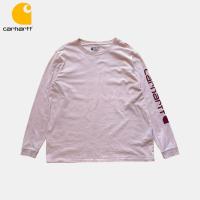 ราคา เสื้อยืดมือสอง Carhartt สีชมพูอ่อน แขนยาว อก 46 ยาว 28 สภาพใหม่ ไม่มีตำหนิ (49604847621)