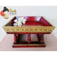 ราคา ((ส่งฟรีทั่วไทย) ขันโตกสี่เหลี่ยม 12x12 นิ้ว (835369000)