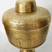 ราคา ขันพานน้ำมนต์ทองเหลืองฝาปิด 10 นิ้วตอกลายช้างยืน (3079715917)