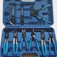ราคา 9Pcs Auto Hose Clamp Ring Plier Set Flexible Wire Cable Bend Type Remover Oil Seal Screwdriver Car (28093934039)
