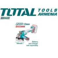 ราคา TOTAL เครื่องเจียรแบตเตอรี่ไร้สาย20V รุ่น TAGLI221253 เครื่องเปล่า (27374807410)