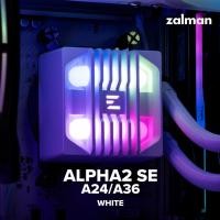 ราคา ชุดน้ำระบายความร้อน ZALMAN ALPHA2 SE A36 WHITE LIQUID COOLER LGA 1851 and AMD AM5 Compatible (54604701042)