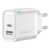ราคา Robot RT-K8 Plus S Dual Port Charger Head Adapter USB-A Output + USB-C 2.4A 12W Original (57053930497)
