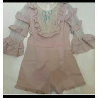 ราคา จั๊มสูทขาสั้น สีชมพูงานป้าย peony (944837115)