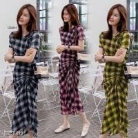 ราคา เดรสยาวลายสก๊อต งานป้าย (1226987992)