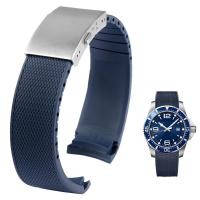 ราคา ยางสายนาฬิกาซิลิโคนกันน้ําสําหรับ Longines สําหรับ Conquest HydroConquest L3.742 782 Series 21 มม. (48755882134)