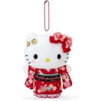 ราคา <✈จัดส่งจากญี่ปุ่น> Sanrio Mascot Holder (กิโมโน) Hello Kitty 068454 (43971890967)