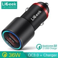 ราคา LiGeek 2 Quick Charge 3.0 USB Car Charger 2 QC3.0 36W Fast charger (6039205426)