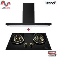 ราคา (Tecno) เครื่องดูดควัน 90 ซม. รุ่น TNS HD 90 SB สีดำ ไฟ LED + เตาแก๊ส 2 หัว แบบฝัง รุ่น TNP HB MINI 2 RGS (48152821929)