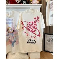 ราคา Vivienne Westwood ายดอกไม้สุดฮิต Unisex สื้อยืดล เสื้อยืดผู้ชาย Unisex เสื้อยืดคอตตอน กระบวนการพิมพ์ (29828253464)