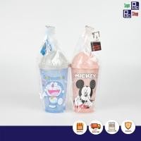 ราคา แก้วน้ำทรงเตี้ย 650 cc.แบบฝากลม ลายมิกกี้เมาส์ โดเรมอน ลิขสิทธิ์แท้ มีฝาปิดพร้อมหลอดดูด ส่งของทุกวัน (15185271905)