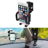 ราคา ที่ยึดโทรศัพท์มือถือในรถยนต์ Car Phone Mount, Windshield Dashboard Adjustable Cell Phone Holder for Car (1648547797)