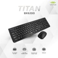 ราคา คีย์บอร์ด + เม้าส์ (ไร้สาย) ยี่ห้อ MACNUS รุ่น TITAN (BX6200) MOUSE KEYBOARD COMBO (18527786269)