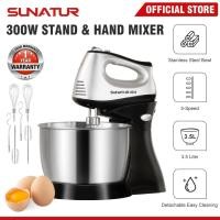 ราคา SUNASTUR 3.5L Stand Mixer 300W 5-Speed Dual-ใช้มือ/ขาตั้งผสมพลังงานสูงมือถือไข่Beaterชามเนยครีมปัดเบเกอรี่เครื่องปั่นE-1053 打蛋器 (41260050496)