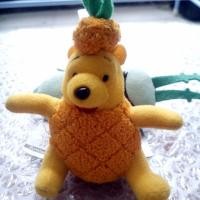 ราคา หมีพูชุดสับปะรด ตุ๊กตาพวงกุญแจมือสองลิขสิทธิ์ญี่ปุ่น (6334544399)