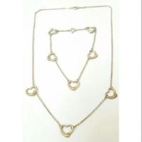 ราคา เซ็ทสร้อยคอและสร้อยข้อมือ Tiffany&Co-Used (1479382707)
