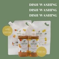 ราคา เซตน้ำยาล้างจาน GREEN WASH NATURAL WASH กลิ่นLemon Mint กลิ่น orange lime 4 ชิ้น (7583174094)