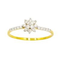 ราคา Happy Jewelry แหวนเพชรดอกพิกุล แหวนเพชร แหวนทองเพชรแท้ ทองแท้ 37.5% ME516 (16989770133)