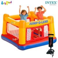 ราคา Intex เบาะกระโดด จั๊ม-โอ-ลีน 1.74x1.74x1.12 ม. รุ่น 48260 + ที่สูบลมดับเบิ้ลควิ๊ก วัน (21992517330)