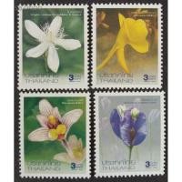 ราคา [แสตมป์ไปรษณีย์ไทย ยังไม่ใข้] ปี 2547 ชุดดอกไม้ , 4 ดวงต่อชุด หน้าดวง 3,3,3,3 บาท (6338720156)