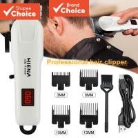 ราคา Professional Beard Hair Trimmer USB ชาร์จผม Clipper ผู้ชายตัดผมไร้สาย Beard Trimmer (29110129470)