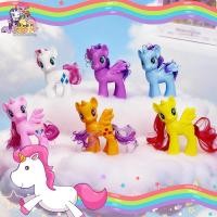 ราคา รุ่นใหม่2026 ตุ๊กตายูนิคอร์น My Little Pony ตุ๊กตา เซ็ทครอบครัวม้ายูนิคอร์น ของเล่นเด็ก น่ารักมาก (51206000680)