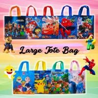 ราคา Reusable Large Tote Bag l Birthday Goodie Bag Baby Shark Roblox Paw Patrol Pokemon Transformer Ariel Spiderman (41152337706)