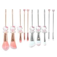 ราคา ชุดแปรงแต่งหน้า 5 ชิ้นพร้อมกระเป๋า Sanrio Kitty แปรงแต่งหน้าสำหรับแก้มเครื่องสำอางค์ พื้นฐานแปรงสาวคริสต์มาสของขวัญ (26069517602)