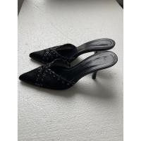 ราคา รองเท้าส้นสูง Nine West แท้ สีดำ เบอร์ 38-39 (22246181953)