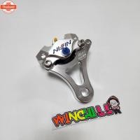 ราคา ปั้มด้วง นิชชิน สีเงิน + น็อต เอร์ 12 หัวเจาะสีเงิน 2 + ขา KR ของช่าง zern งาน CNC 3 ชิ้นชุดสุดคุ้มใส่ Dash ใส่เทน่าใส่ (41567897597)