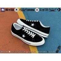 ราคา CONVERSE ONE STAR OX BLACK - WHITE รองท้ามือสอง รองเท้ามือสองของแท้ Converseมือสอง คอนเวิร์สมือสอง OneStarมือสอง (55700119213)
