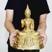 ราคา พระพุทธรูปปางประทานพร(หน้าตัก5นิ้ว สูง22ซม.)เนื้อทองเหลืองขัดเงา ผ่านพิธีพุทธาภิเษกแล้วหลายวาระ งดงามมาก (10779083170)