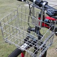 ราคา ตะกร้าจักรยาน สแตนเลส ตะกร้าแขวนด้านหน้าจักรยาน แบบพับได้ /0518 (16422461505)