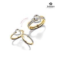 ราคา Jubilee Diamond แหวนเพชร Jubilee Heart Love Locket Ring เพชรแท้ เพชรน้ำ 99 (24250617589)