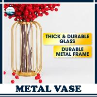 ราคา แจกันดอกไม้โคมไฟ Pasu Hiasan Emas โลหะแจกันทองตกแต่งบ้านตกแต่งโลหะ Home Deco อุปกรณ์เสริม (42525856084)