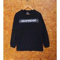 ราคา เสื้อยืดแขนยาวสีดำindependent (20069107860)
