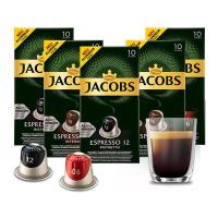 ราคา JACOBS Coffee Capsule 10 Pieces For Multiple Coffee Machines ฝรั่งเศส แคปซูลกาแฟ สำหรับเครื่องชงกาแฟหลายเครื่อง กาแฟ (6417705254)
