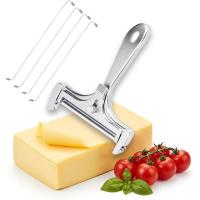ราคา เครื่องตัดชีสลวดแบบปรับได้สําหรับบล็อกชีส, เครื่องตัดชีสสแตนเลสแบบใช้มือถือพร้อมสายไฟเสริม 4 เส้น, เครื่องตัดลวดชีสกลิ้งระดับพรีเมียมสําหรับ มอสซาเรลล่า, เชดดาร์, กรูเยเร (48954002569)