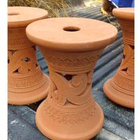 ราคา ขาตั้งดินเผา ลายฉลุ ขนาดสูง 24-26 ซม. วางกระถางต้นไม้ วางอ่าง ตกแต่งสวน บ้าน (17395161447)