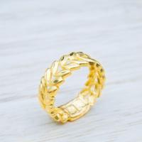 ราคา YHLG แหวนทองลายใบมะกอกรอบวง น้ำหนัก 1สลึง (2724325055)
