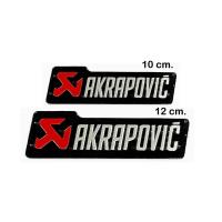 ราคา 1 ชิ้น เพลทติดท่อ ลาย AKRAPOVIC สีเงิน แผ่นติดท่อ แต่งท่อ HONDA KAWASAKI YAMAHA DUCATI (51205645266)