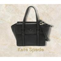 ราคา *ของแท้* กระเป๋าหนังสีดำ เคท สเปด นิวยอร์ค Kate Spade Black Leather Mini Daniels Drive Abigail Satcel (24425756274)