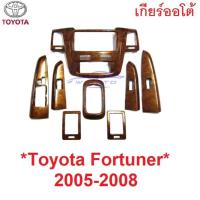 ราคา โฉมแรก 2005 - 2008 ชุดแต่งลายไม้ TOYOTA FORTUNER ครอบคอนโซล โตโยต้า ฟอร์จูเนอร์ เก่า (19024677728)