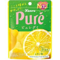 ราคา Kanro Pure Gummy Lemon Flavor 56g – Japanese Sweet & Sour Fruit Candy, Chewy Heart-Shaped Gummies with Real Lemon Juice, Authentic Japanese Snack, Made in Japan (27242611182)