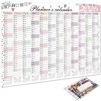 ราคา BELINA ปฏิทินทุกวันรายปี, To Do List Schedule 2026 ปฏิทินติดผนังขนาดใหญ่, Annual Planner Agenda Organizer 365 วันแผ่นวางแผน Home Office (50655995971)