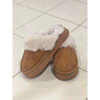 ราคา รองเท้าขนสีน้ำตาลเปิดส้นส้นหนา (24493207560)