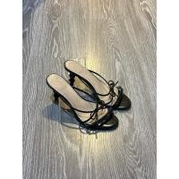 ราคา รองเท้าส้นสูง 3 นิ้ว สีดำเงา LYN ของแท้ มือสอง!! (29350130984)