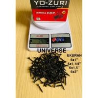 ราคา ขายส่ง (10 กล่อง) สกรูยิปซั่ม โยซูริ 6x1" 6x1,1/4, 6x1.5, 6x2, 3 นิ้ว น้ําหนัก 750 กรัม สกรูเหล็กแสงยิปซั่ม โฮโล ไม้ดําคม (53406174578)