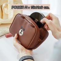 ราคา พร้อมส่ง✅ Leather POUCH BROWN พร้อมส่ง กระเป๋าหมีบราวน์ หนัง (18051539454)